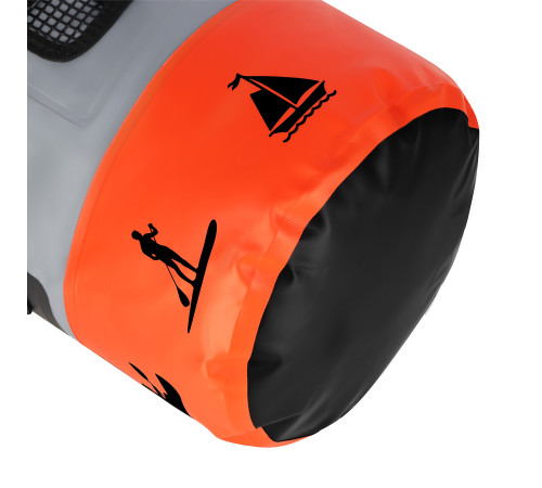 Герморюкзак NILS CAMP NC17108 25 л, сіро-помаранчевий