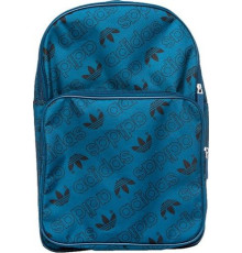 Спортивний рюкзак Adidas Adicolor Medium (DV0187) - бірюзовий з емблемами 