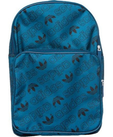 Спортивний рюкзак Adidas Adicolor Medium (DV0187) - бірюзовий з емблемами 