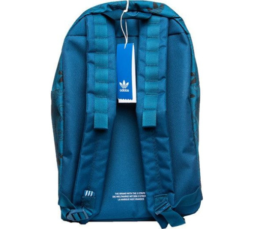Спортивний рюкзак Adidas Adicolor Medium (DV0187) - бірюзовий з емблемами Спортивний рюкзак Adidas Adicolor Medium (DV0187) - бірюзовий з емблемами