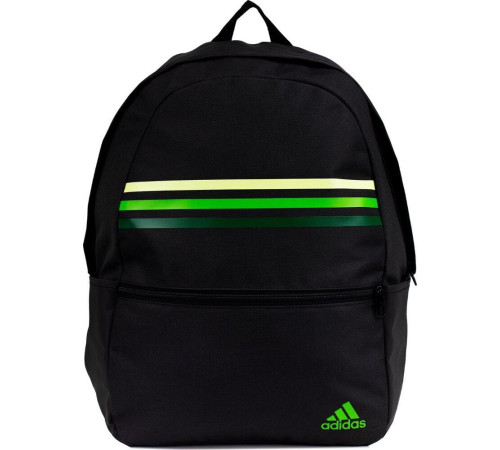Шкільний міський спортивний рюкзак Adidas Classic Horizontal 3-Stripes чорно-зелений HY0743 Шкільний міський спортивний рюкзак Adidas Classic Horizontal 3-Stripes чорно-зелений HY0743