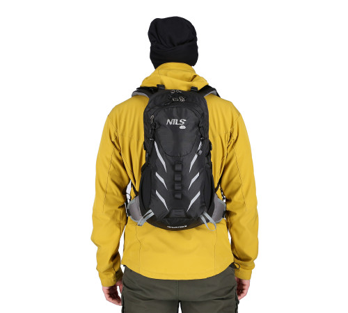 Рюкзак туристичний NC1942 BLACK GHOSTER 20L NILS CAMP