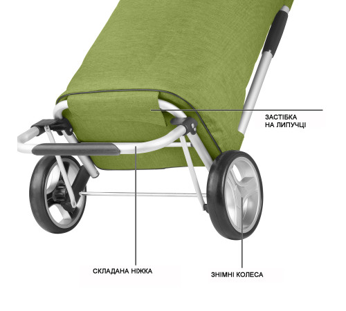 Cумка-візок ShoppingCruiser Foldable Green (650068) Cумка-візок ShoppingCruiser Foldable Green (650068)