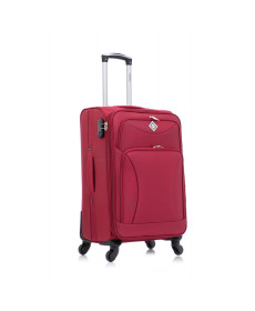 Валіза Bonro Tourist на 4 колесах 64 х 39 х 26 см, вишнева