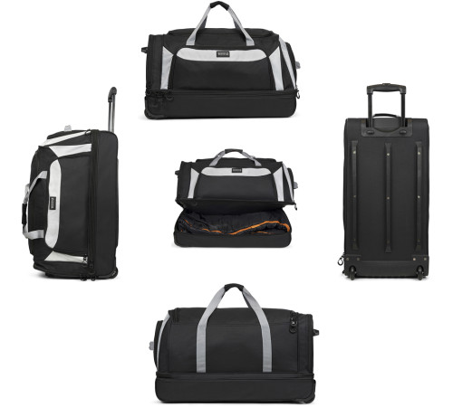 Сумка дорожня на колесах TravelZ Wheelbag Doubleloader black 96L (603098)