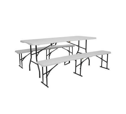 Стіл туристичний NILS CAMP NC1618 180 х 74 х 73 см, білий