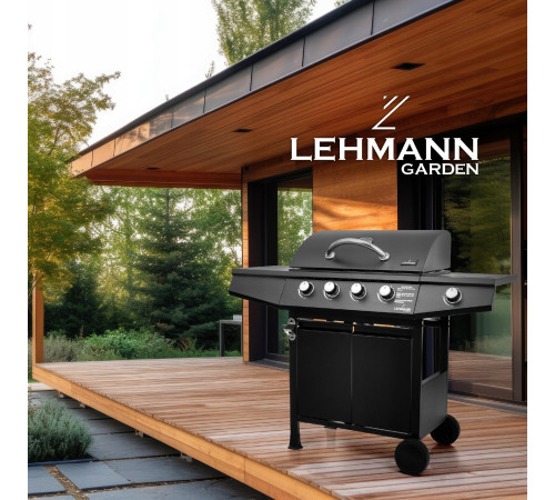 Газовий гриль Lehmann Ohio 9.3 kW 32.5 см x 61 см