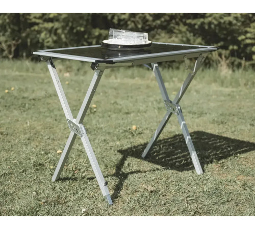 Стіл розкладний Easy Camp Aspen M, 60 × 80 × 70 см, біло-чорна