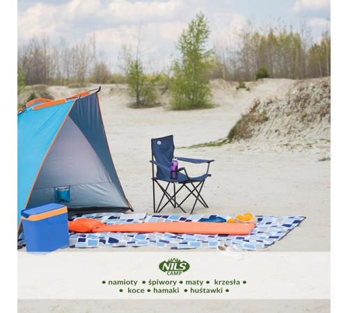 Крісло кемпінгове NILS CAMP NC3044, синє Крісло кемпінгове NILS CAMP NC3044, синє