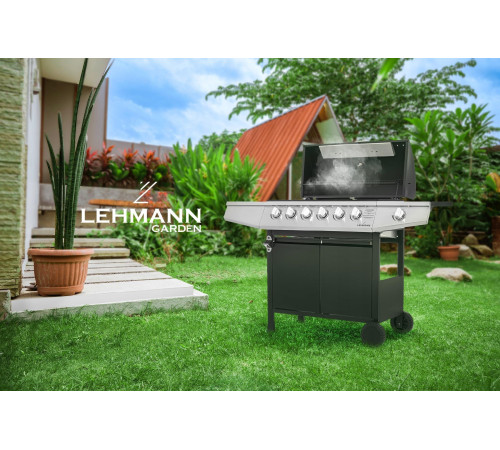 Газовий гриль LEHMANN VEGAS 12.8 kW 33.5 см x 72 см