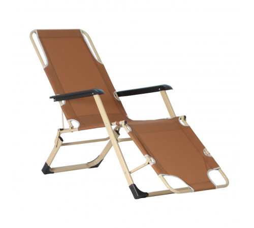 Шезлонг Bonro B-02 + подушка, коричневий Шезлонг Bonro B-02 + подушка, коричневий