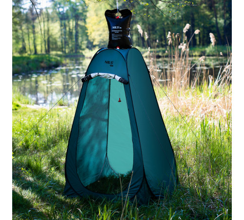 Намет санітарний NC1706 NILS CAMP, 120 х 120 х 190 см, синьо-зелений