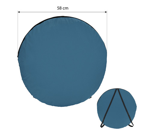 Намет санітарний NC1706 NILS CAMP, 120 х 120 х 190 см, синьо-зелений