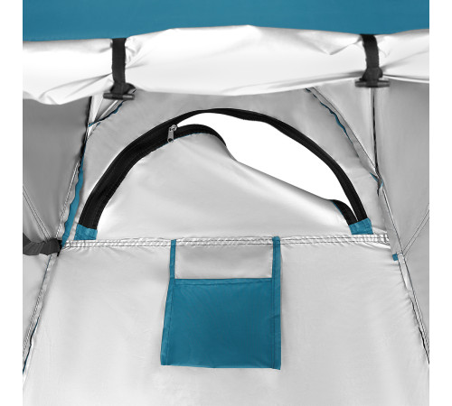 Намет санітарний NC1706 NILS CAMP, 120 х 120 х 190 см, синьо-зелений