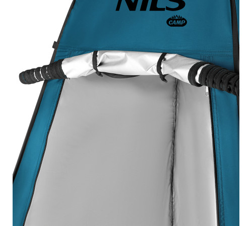 Намет санітарний NC1706 NILS CAMP, 120 х 120 х 190 см, синьо-зелений