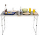 Стіл розкладний Highlander Compact Folding Table Double FUR077-GY, 70 x 120 x 60 см - сірий