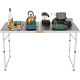 Стіл розкладний Highlander Compact Folding Table Double FUR077-GY, 70 x 120 x 60 см - сірий
