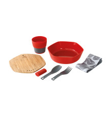 Набір туристичного посуду Robens Leaf Meal Kit Fire Red (690276)