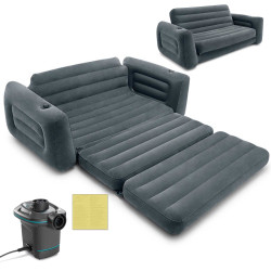 Диван надувний 2в1 Intex 66552+66640 Velvet + насос