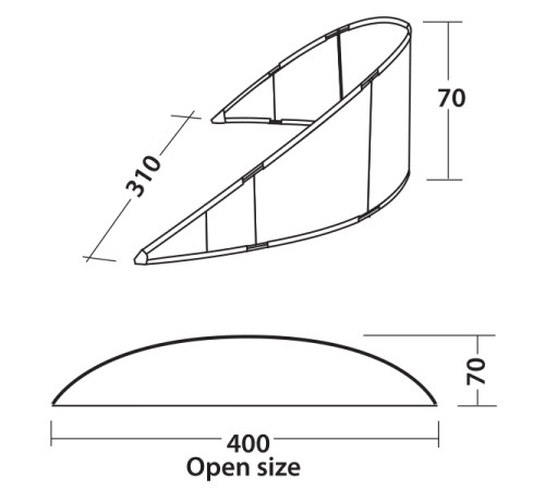 Тент пляжний Easy Camp Beach Windscreen Surf Ocean - синій