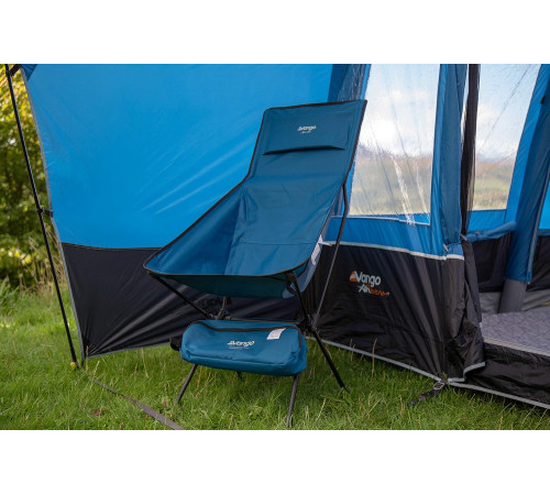 Стілець кемпінговий Vango Micro Tall Recline Chair Mykonos CHUMICRO0000001, синій Стілець кемпінговий Vango Micro Tall Recline Chair Mykonos CHUMICRO0000001, синій