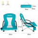 Розкладне крісло для кемпінгу KING CAMP Light Blue - низьке