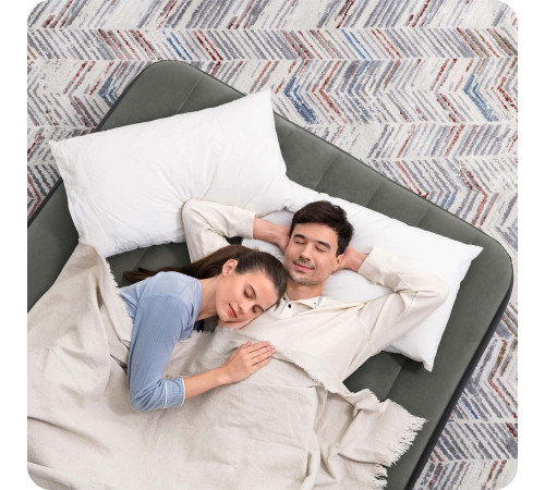 Матрац надувний Bestway 6713M 191x137 см, чорно-сірий Матрац надувний Bestway 6713M 191x137 см, чорно-сірий