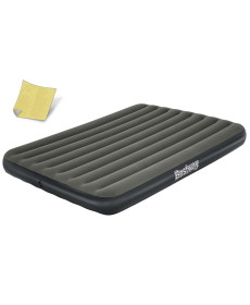 Матрац надувний Bestway 6713N 203x152 см, чорно-сірий
