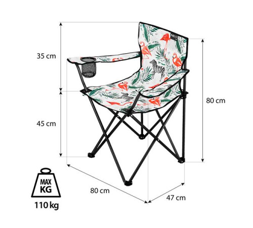 Крісло для кемпінгу NILS CAMP NC1625 фламінго