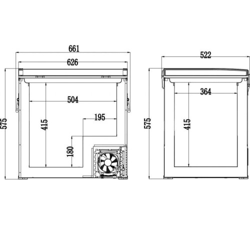 Холодильник туристичний Compass BIG FRIDGE 60 l