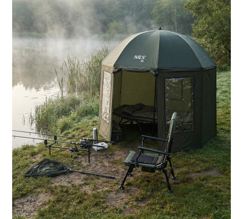 Крісло рибальське NILS CAMP NC2703, зелено-чорне