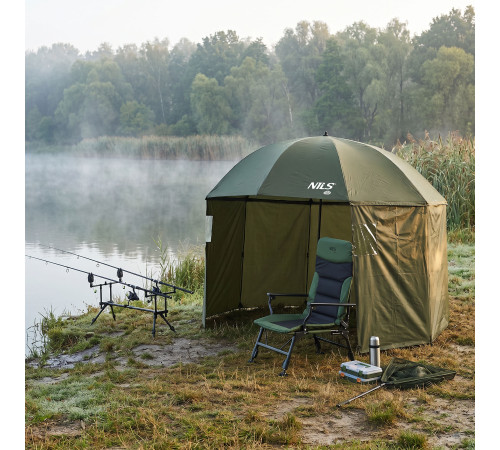 Крісло рибальське NILS CAMP NC2702, зелено-чорне