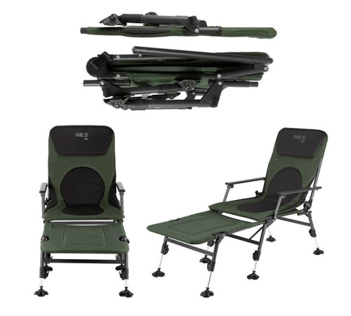 Крісло рибальське NILS CAMP NC1802 SET, зелене