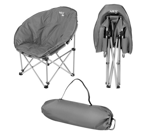 Крісло для кемпінгу NILS CAMP NC3070, сіре