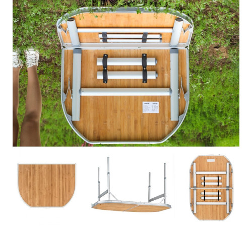 Стіл кемпінговий розкладний KING CAMP Bambus 120 x 80 см