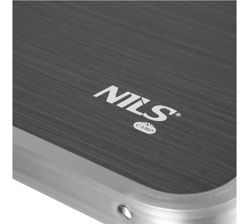 Стіл розкладний NILS CAMP NC1633 з 4 стільцями, темно-сірий