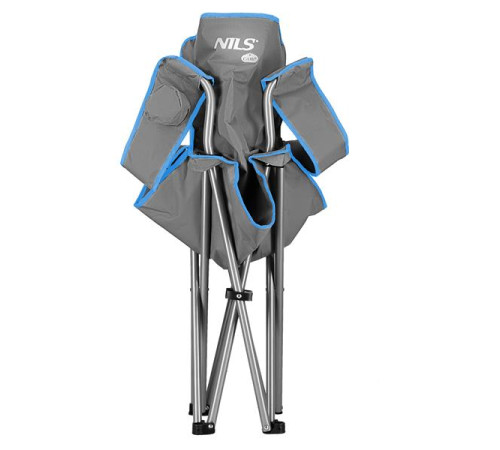 Крісло для кемпінгу NILS CAMP NC3079, сіро-блакитне Крісло для кемпінгу NILS CAMP NC3079, сіро-блакитне