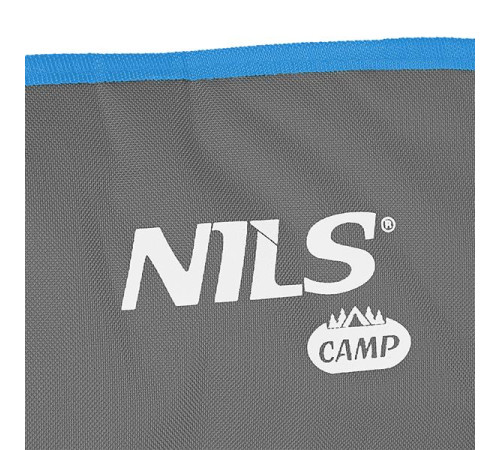 Крісло для кемпінгу NILS CAMP NC3079, сіро-блакитне Крісло для кемпінгу NILS CAMP NC3079, сіро-блакитне