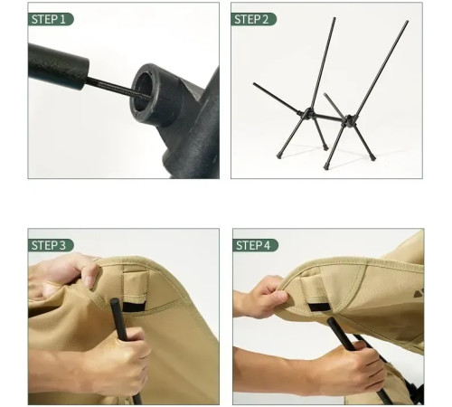 Крісло розкладне Mobi Garden NX21665025 зелене