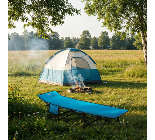 Ліжко кемпінгове NILS CAMP NC2701 188 х 67 х 38 см, синє