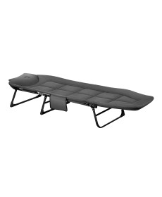 Ліжко кемпінгове NILS CAMP NC2720 200 х 60 х 44 см, сіре 