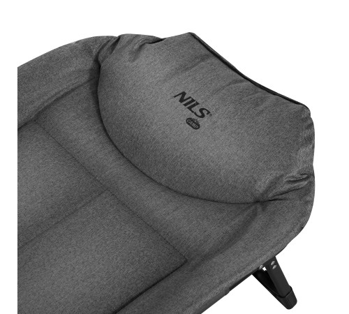 Ліжко кемпінгове NILS CAMP NC2720 200 х 60 х 44 см, сіре