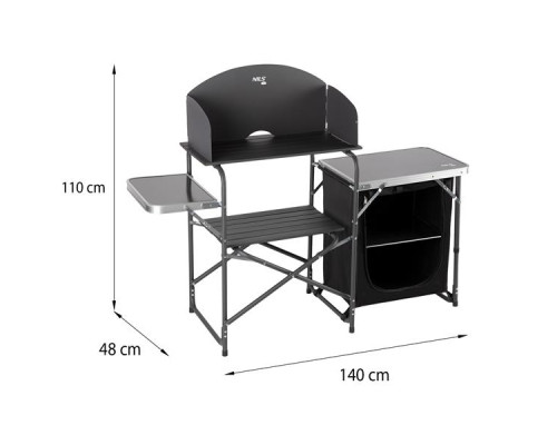 Кемпінгова шафа з вітрозахистом NILS CAMP NC3041 
