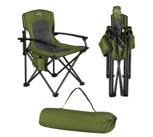 Крісло для кемпінгу NILS CAMP NC3075, зелене