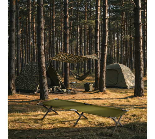 Ліжко кемпінгове NILS CAMP NC2756 200 х 60 х 44 см, зелене