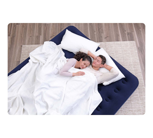 Надувний матрац з насосом 203 x 183 x 22 см Bestway 67004 Надувний матрац з насосом 203 x 183 x 22 см Bestway 67004