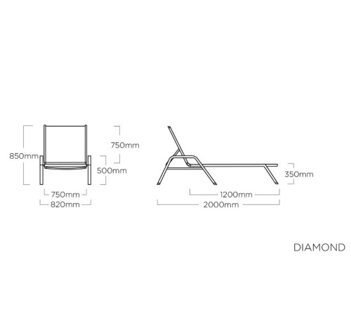 Садовий шезлонг KETTLER DIAMOND (0103914-7000) Садовий шезлонг KETTLER DIAMOND (0103914-7000)