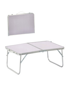 Стіл туристичний складаний Chomik Garden Line HOLMEN 60 x 40 x 26,5 см - білий
