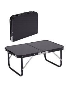 Стіл туристичний Chomik Garden Line HOLMEN 60 x 40 x 26,5 см - чорний