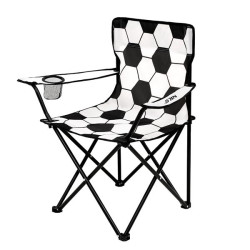 Крісло для кемпінгу NILS CAMP NC3303, чорно-біле